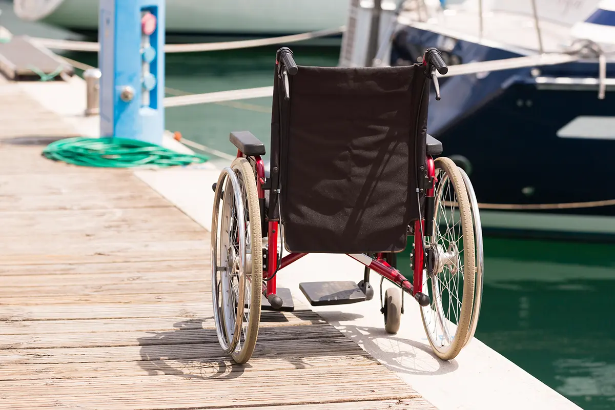 Wheelchair at the Quay
