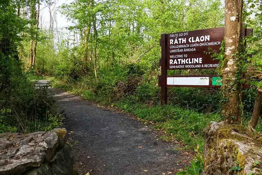 Along the walking path